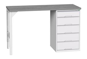 Verso Pedastal Benches with Drawer / Cupboard Unit Verso 1500x600x930 Pedastal Bench Cabinet Lino